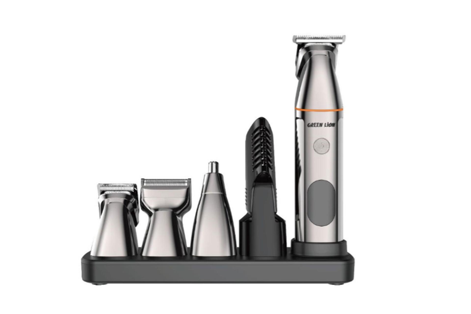 ماشین اصلاح گرین لاین Green Lion 5 In 1 Multi-Function Hair Clipper Set به همراه پایه شارژ