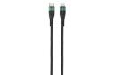 کابل شارژ USB گرین لیون Type-C به Lightning مدل Braided Cable PD 20W با طول 3 متر