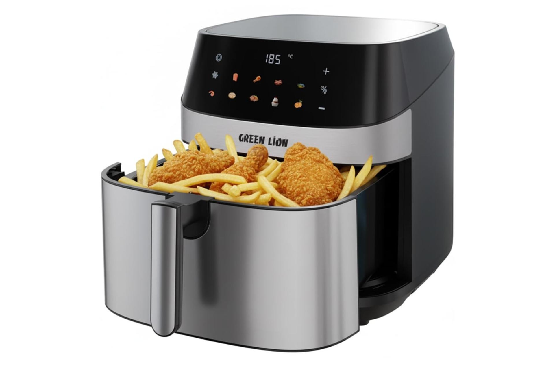 محفظه پخت سرخ کن و هواپز گرین لاین Green Lion Deluxe Air Fryer