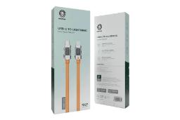 جعبه کابل شارژ USB گرین لیون Type-C به Lightning مدل Digital Display با طول 1 متر