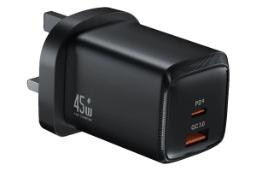شارژر گرین لاین G-Charge Series Dual Port Wall Charger 45W