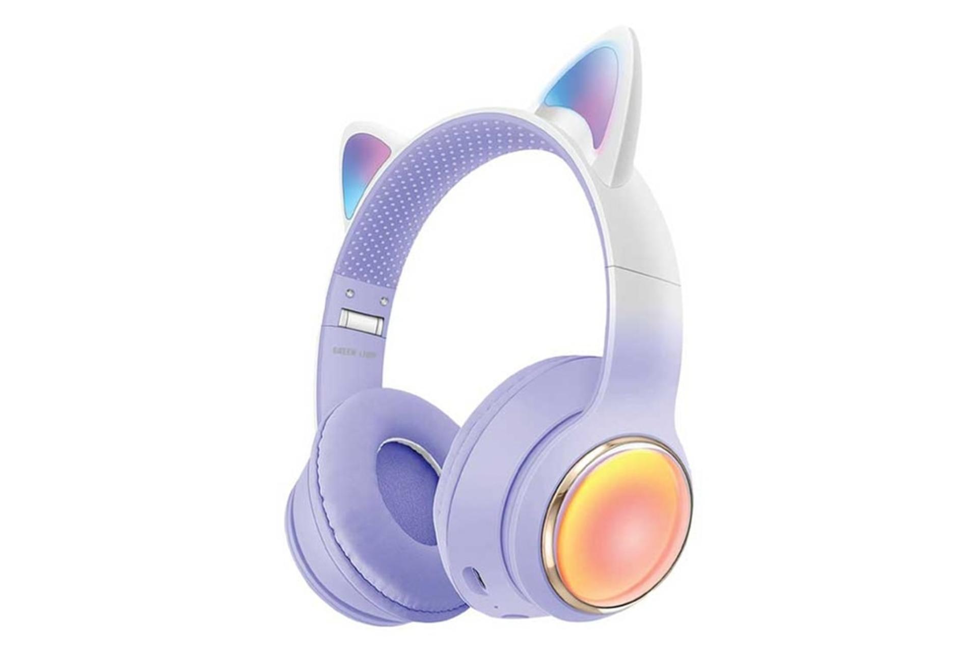 هدفون بی سیم گرین لاین Green Lion GK-400 Kids بنفش
