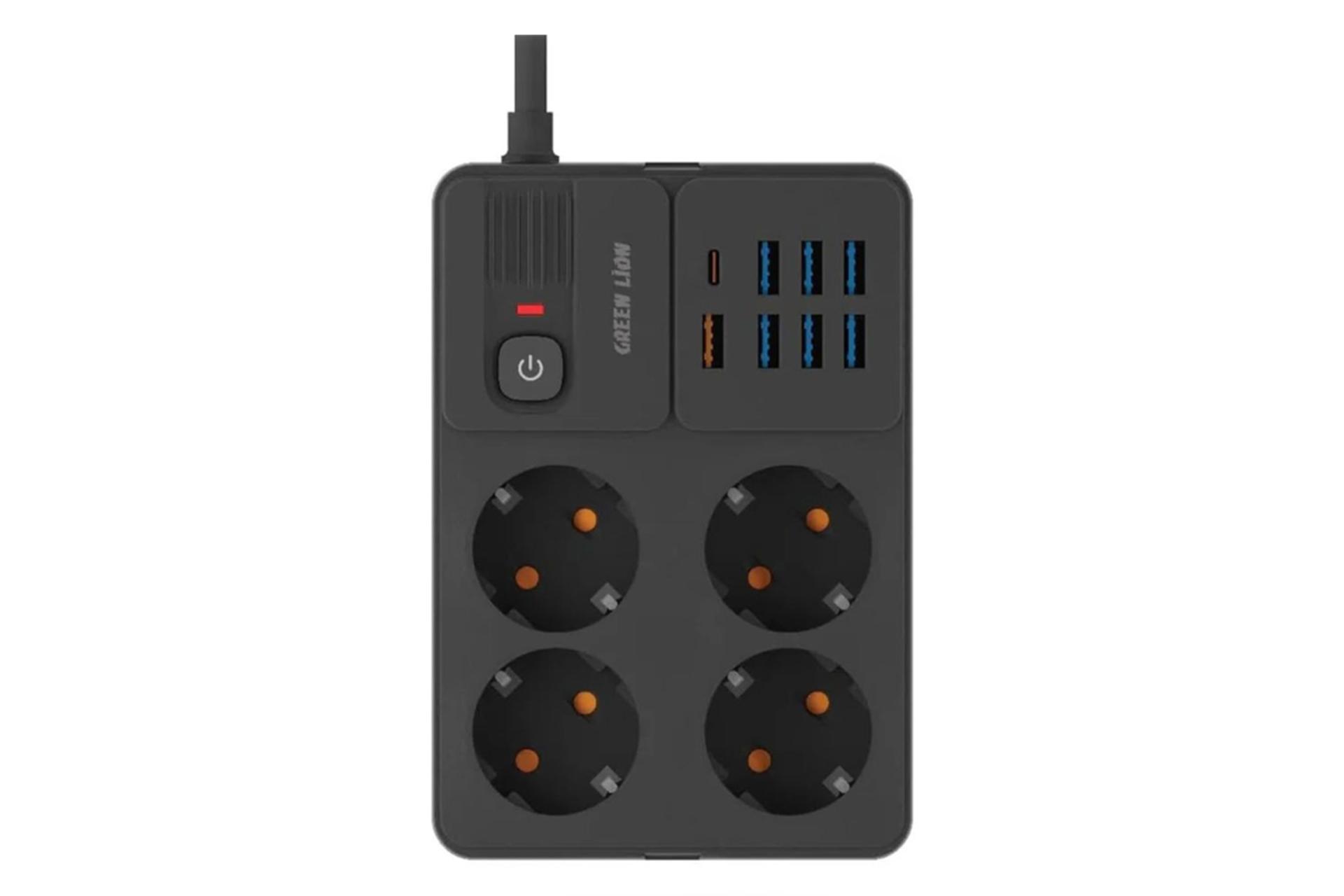 چندراهی برق گرین لاین GL-PS8B رنگ مشکی