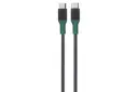 کابل شارژ USB گرین لیون Type-C به Type-C مدل GNCPCTYC3MBK با طول 3 متر سبز