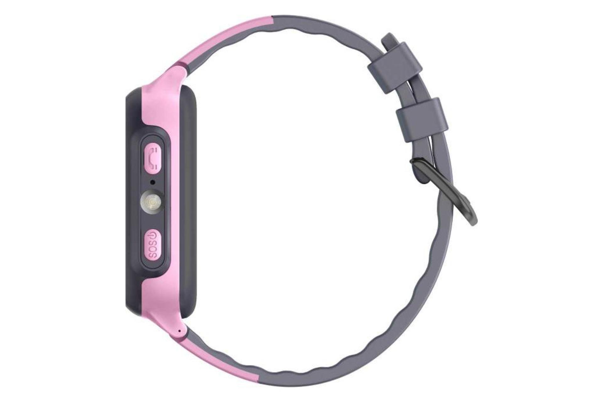 ساعت هوشمند گرین لیون Green Lion Kids Smart Watch Series-1 صورتی از نمای جانبی