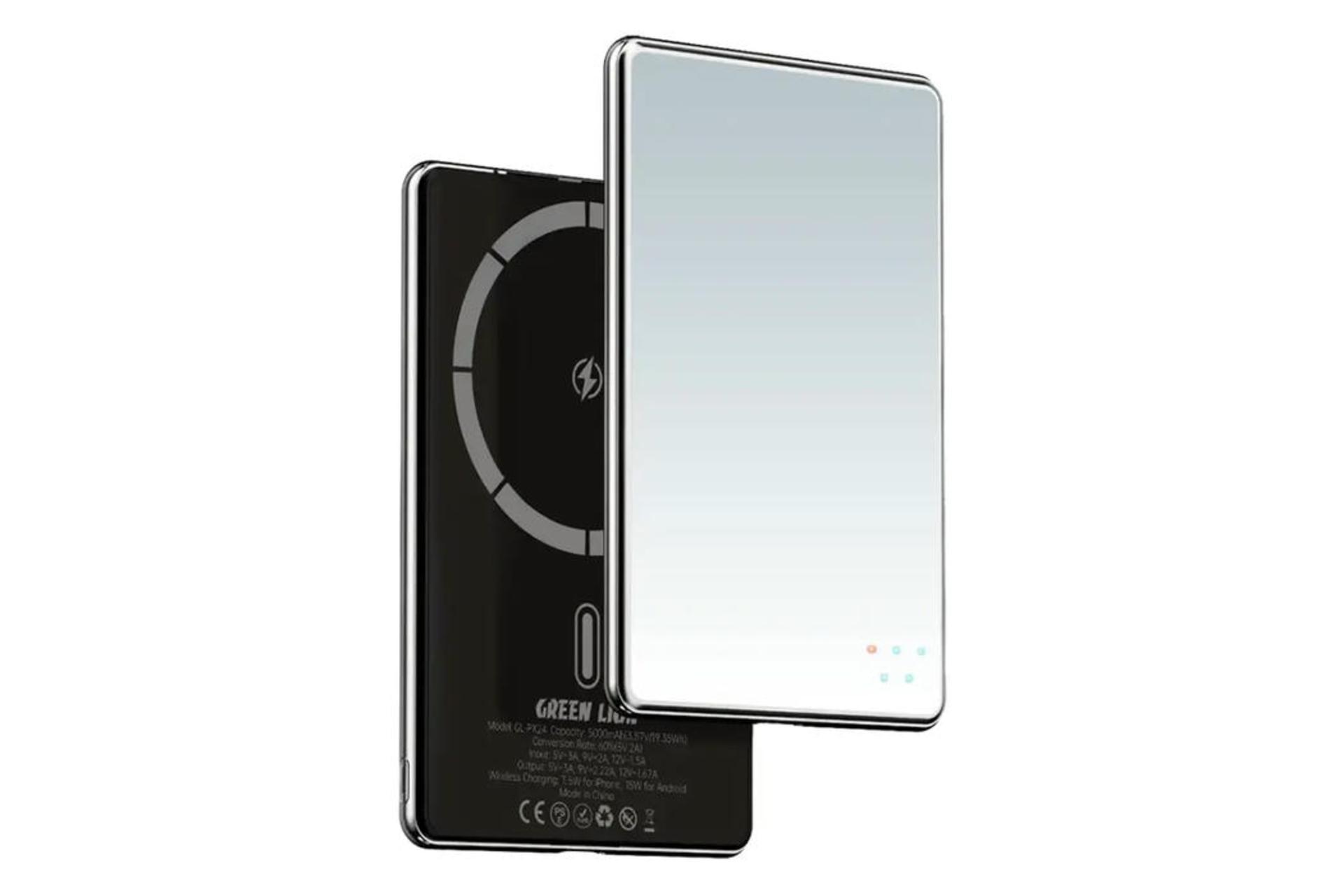 پاور بانک گرین لاین Green Lion Mirror Design 5000mAh