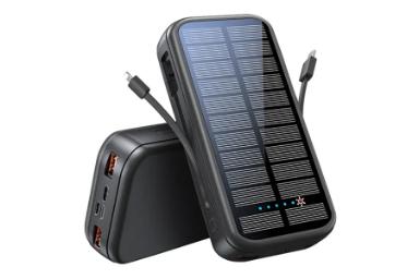 نمای کناری پاور بانک گرین لیون Green Lion PD2OW Solar 2 16000mAh