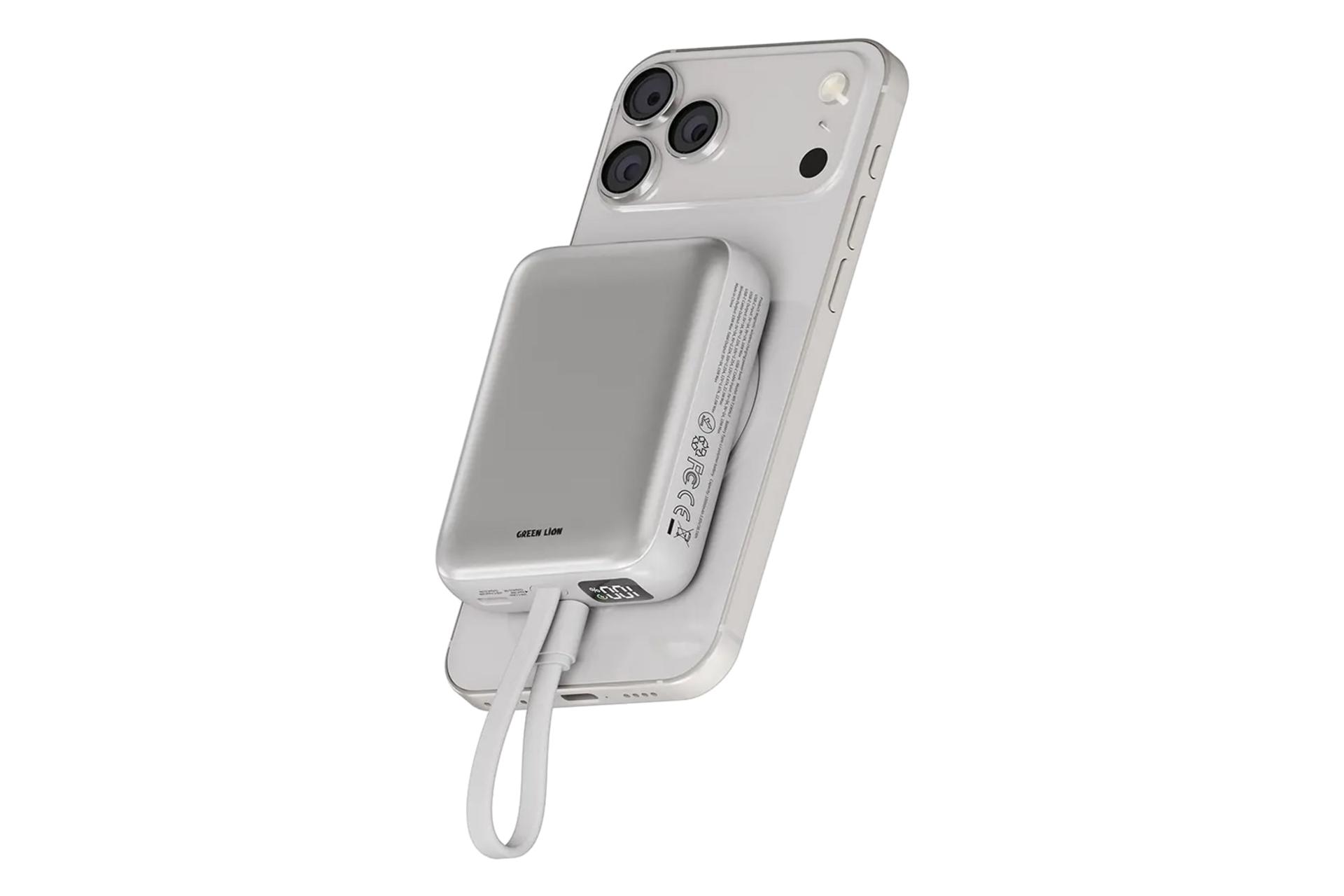 پاور بانک گرین لاین Green Lion Revon 10000mAh نقره ای