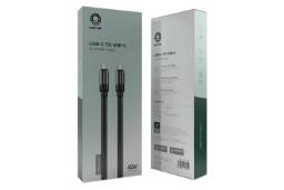 جعبه کابل شارژ USB گرین لیون Type-C به Type-C مدل Silicone Cable با طول 1 متر