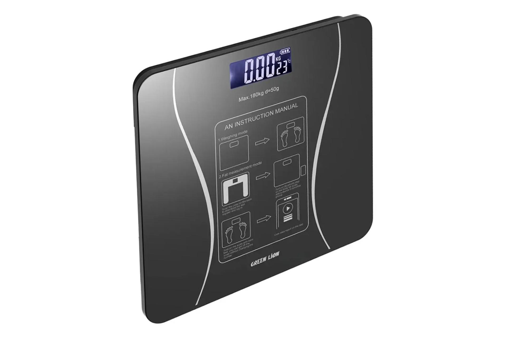 ترازوی وزن کشی گرین لاین Green Lion Smart Body Scale Lite از نمای کناری
