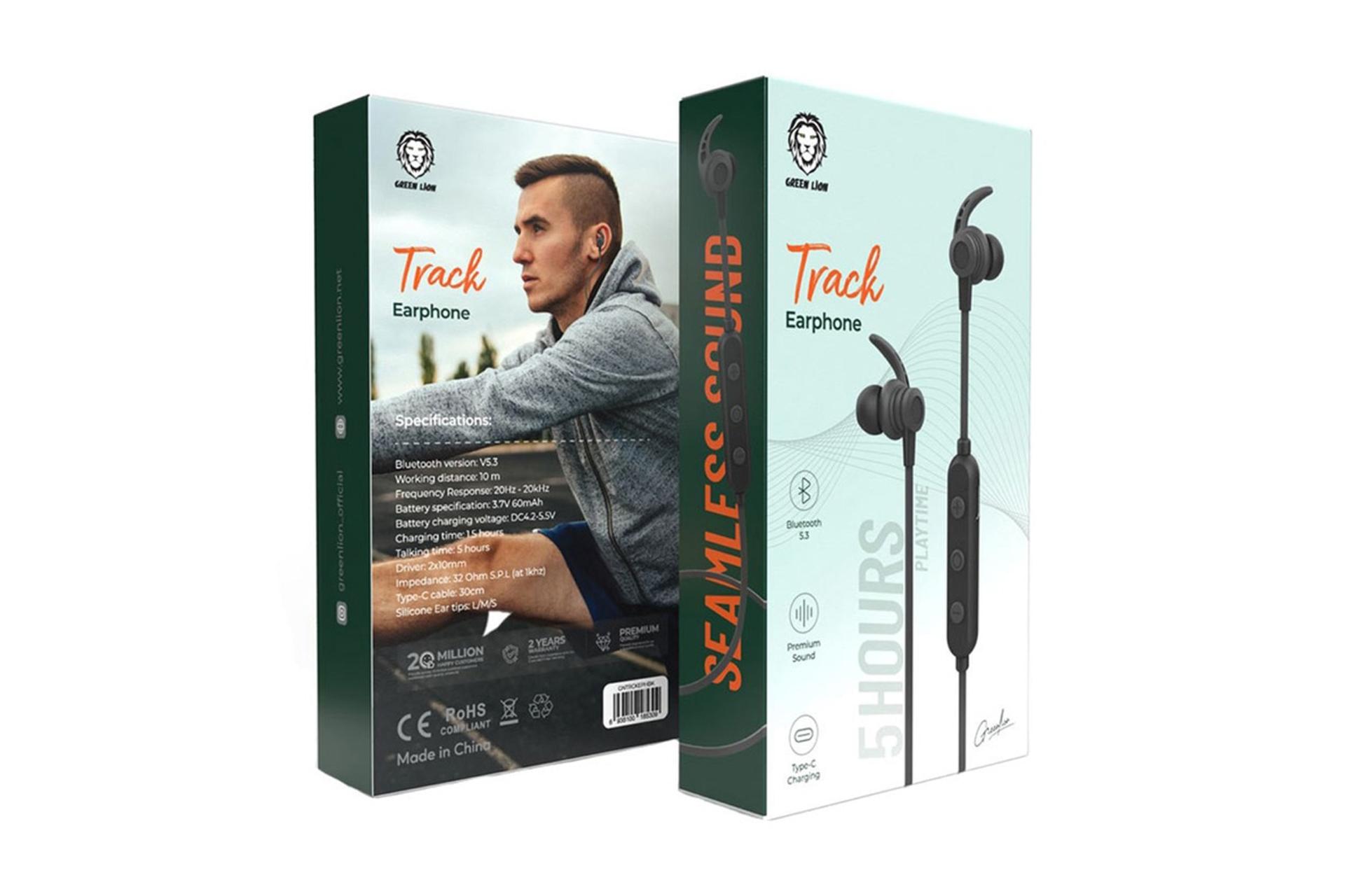 جعبه هدفون گرین لاین Green Lion Track Earphone