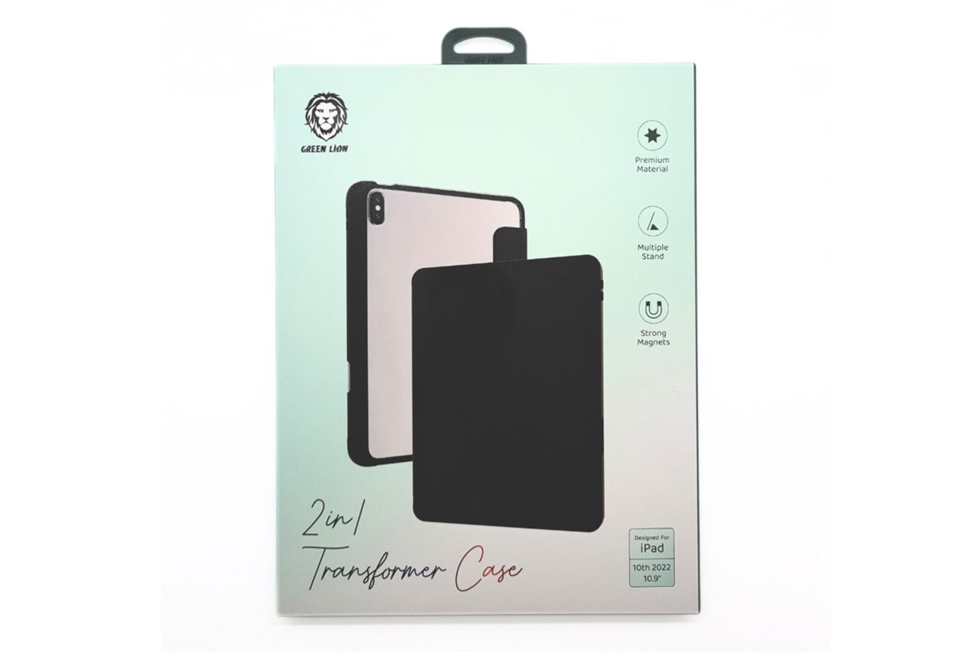 جعبه قاب تبلت گرین لیون مدل Transformer Case مناسب اپل iPad Air 2022 / 2020 / Pro 11 2022 / 2021 / 2020