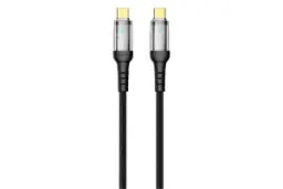 کابل شارژ USB گرین لیون Type-C به Type-C مدل Transparent LED با طول 1 متر