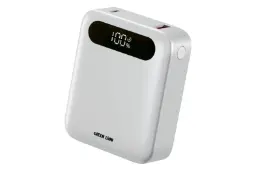 پاور بانک گرین لاین Green Lion Zuno 10000mAh نقره ای از نمای روبرو