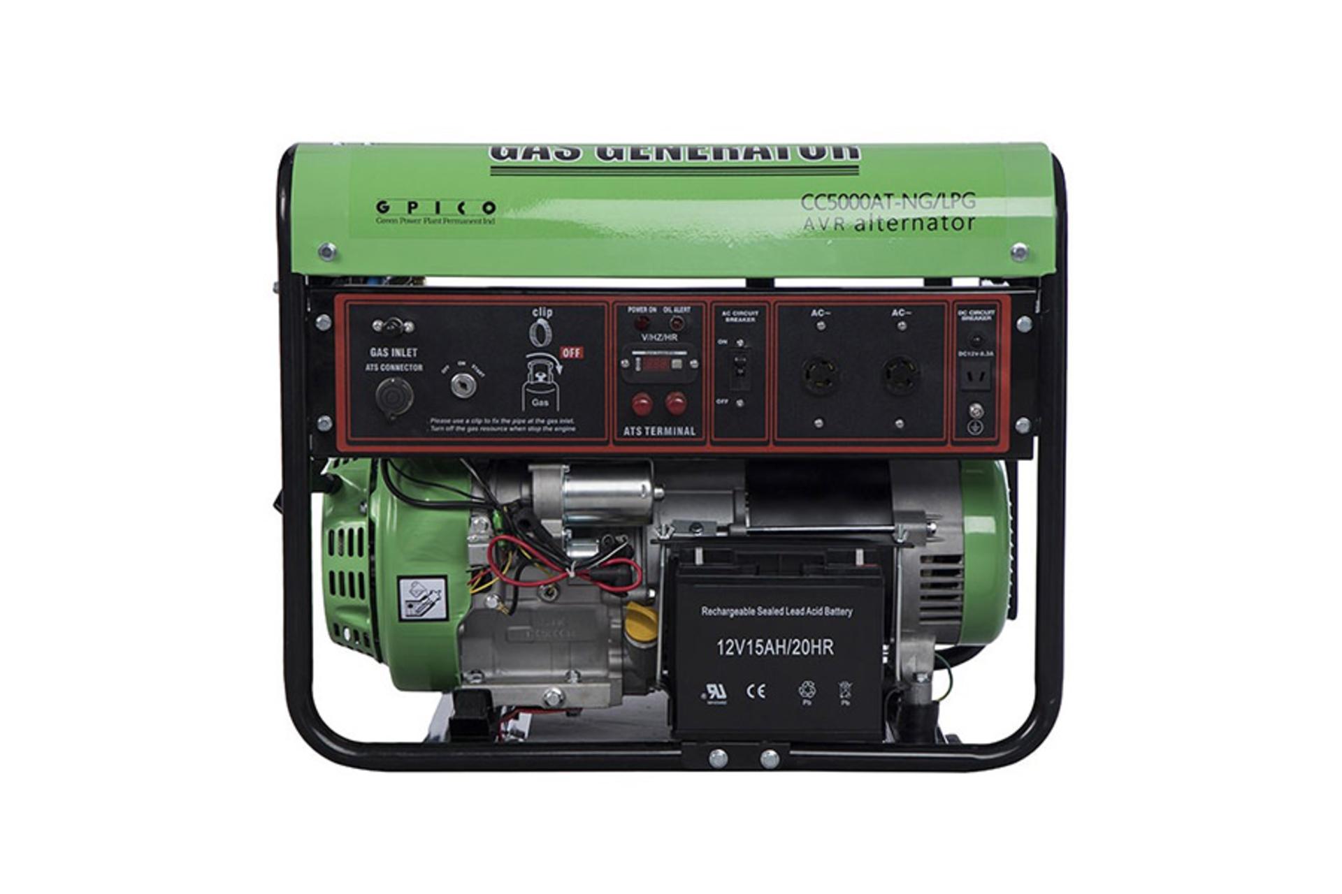 موتور برق گرین پاور Green Power CC5000AT-NG/LPG نمای جلو