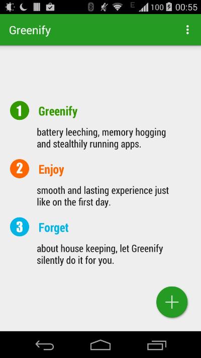 Greenify app