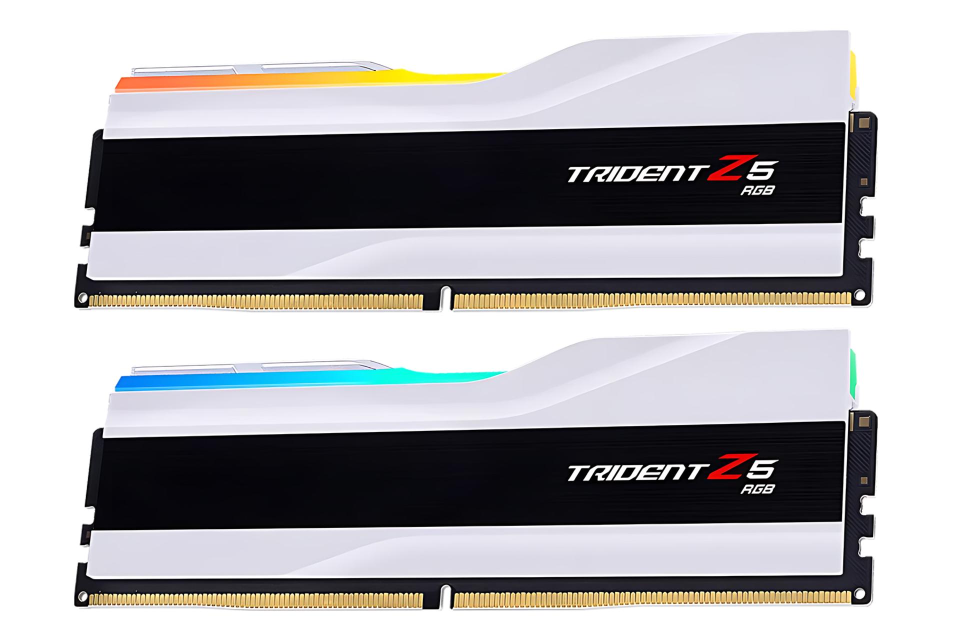 رنگ سفید رم جی اسکیل G.Skill Trident Z5 RGB 64GB (2x32) DDR5-6000 CL36