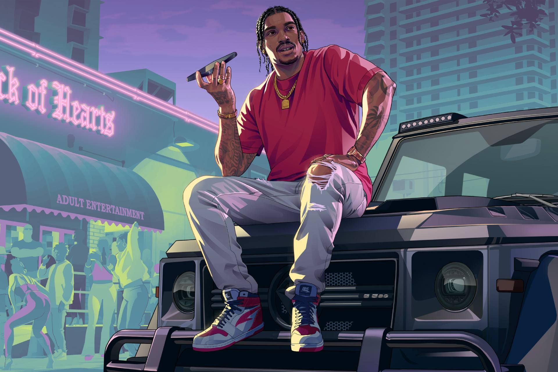 تصویر هنری رسمی بازی GTA 6