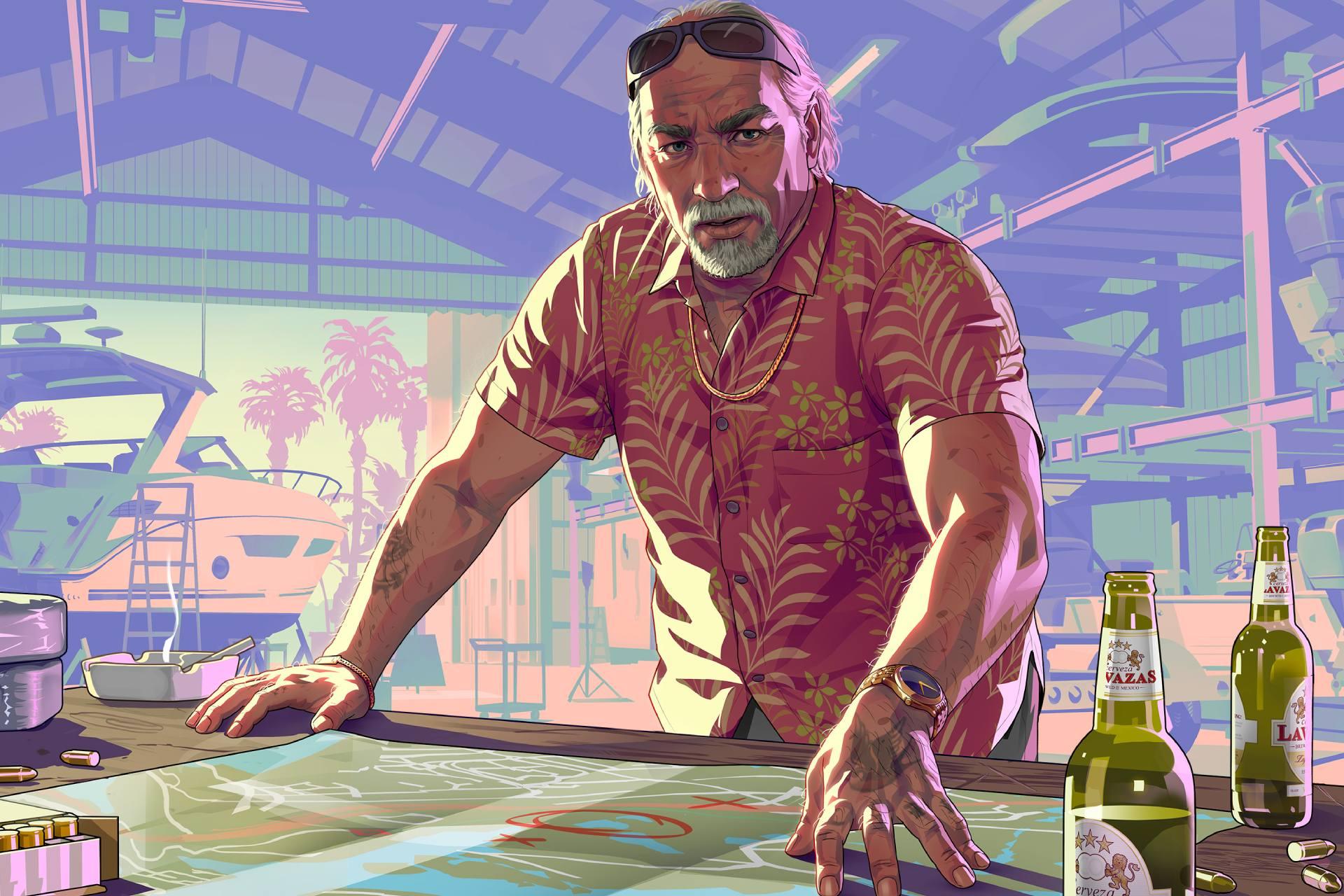 تصویر هنری رسمی بازی GTA 6