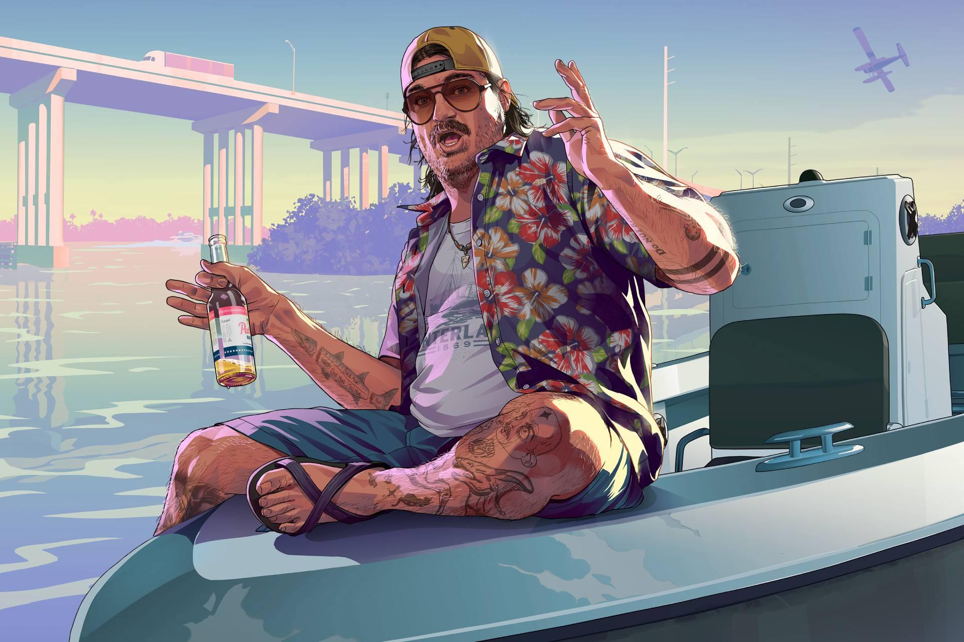 تصویر هنری رسمی بازی GTA 6