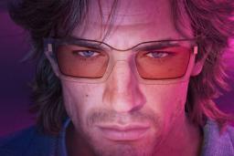 چهره نزدیک شخصیت بازی GTA 6 با عینک آفتابی