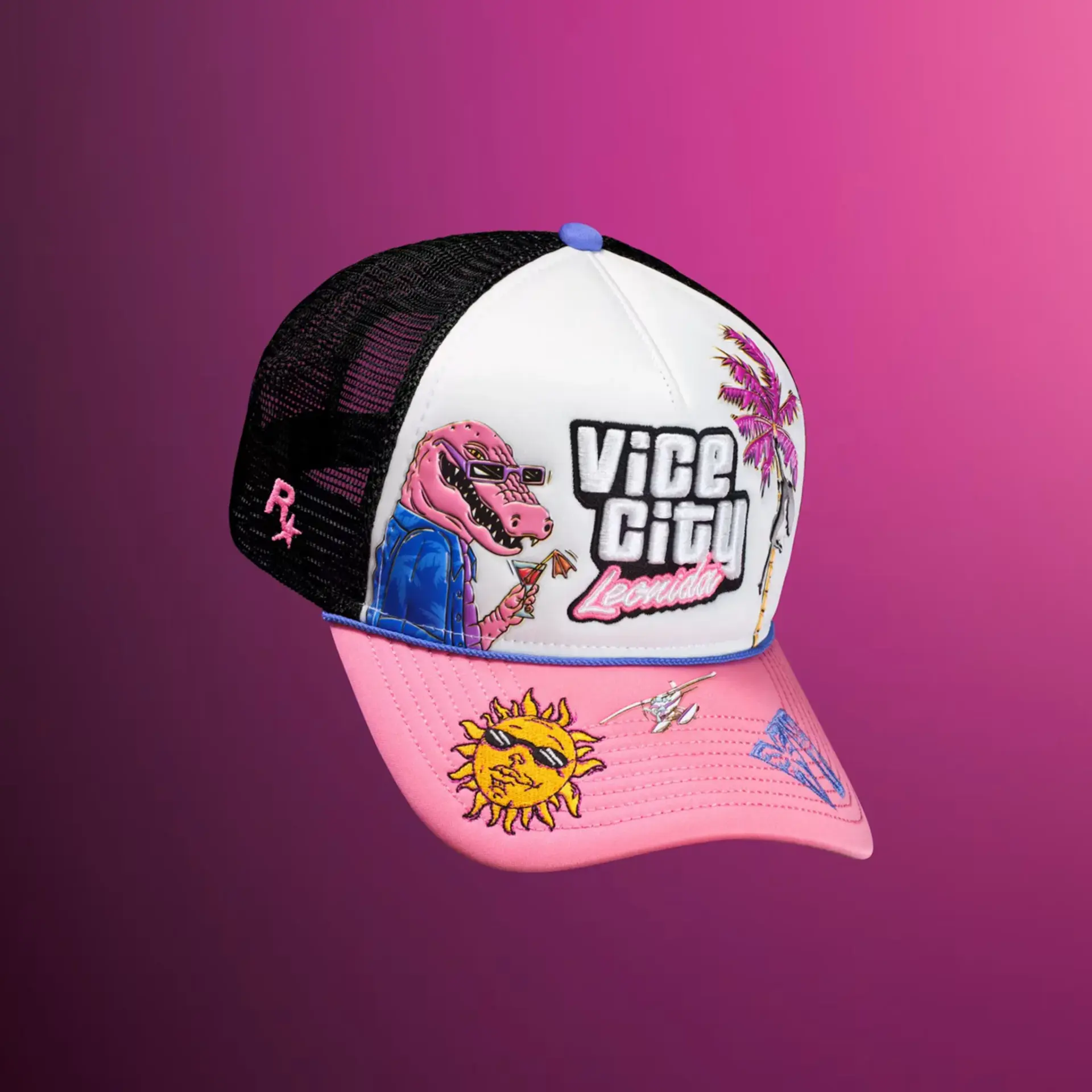کلاه کپ با طرحهای گرافیکی Vice City و شخصیتهای بازی GTA 6