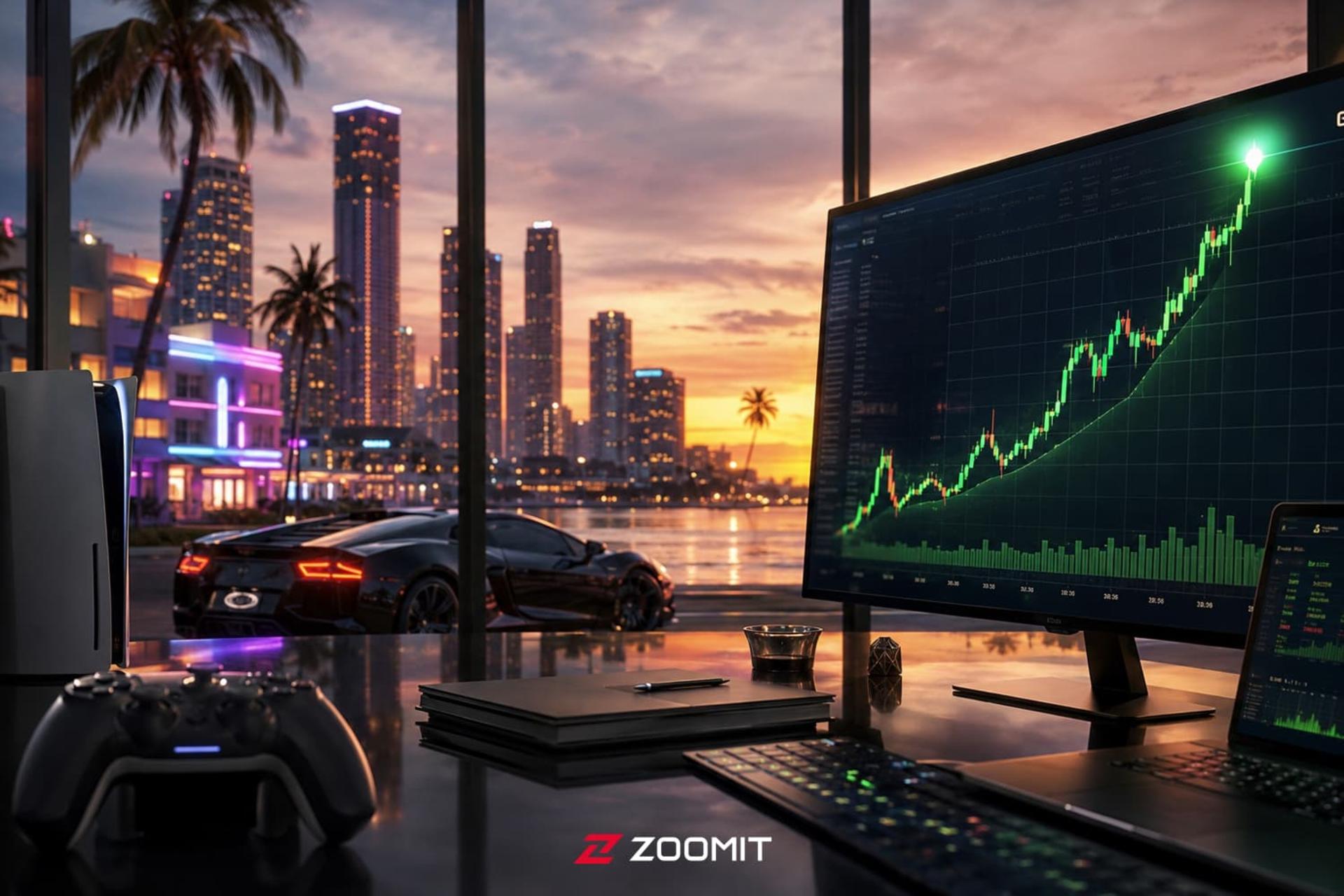 بازی جی تی ای ۶ / GTA 6 و نمودار بازار سهام