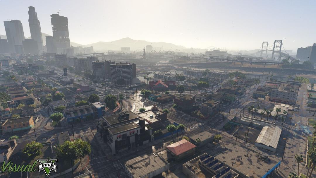 نمای شهر لوس‌سانتوس در بازی GTA 5