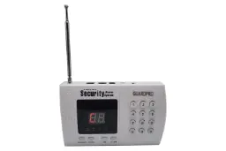 نمای پنل جلوی دزدگیر اماکن گاردپرو GP-23433 با نمایش صفحه کلید، نمایشگر و آنتن