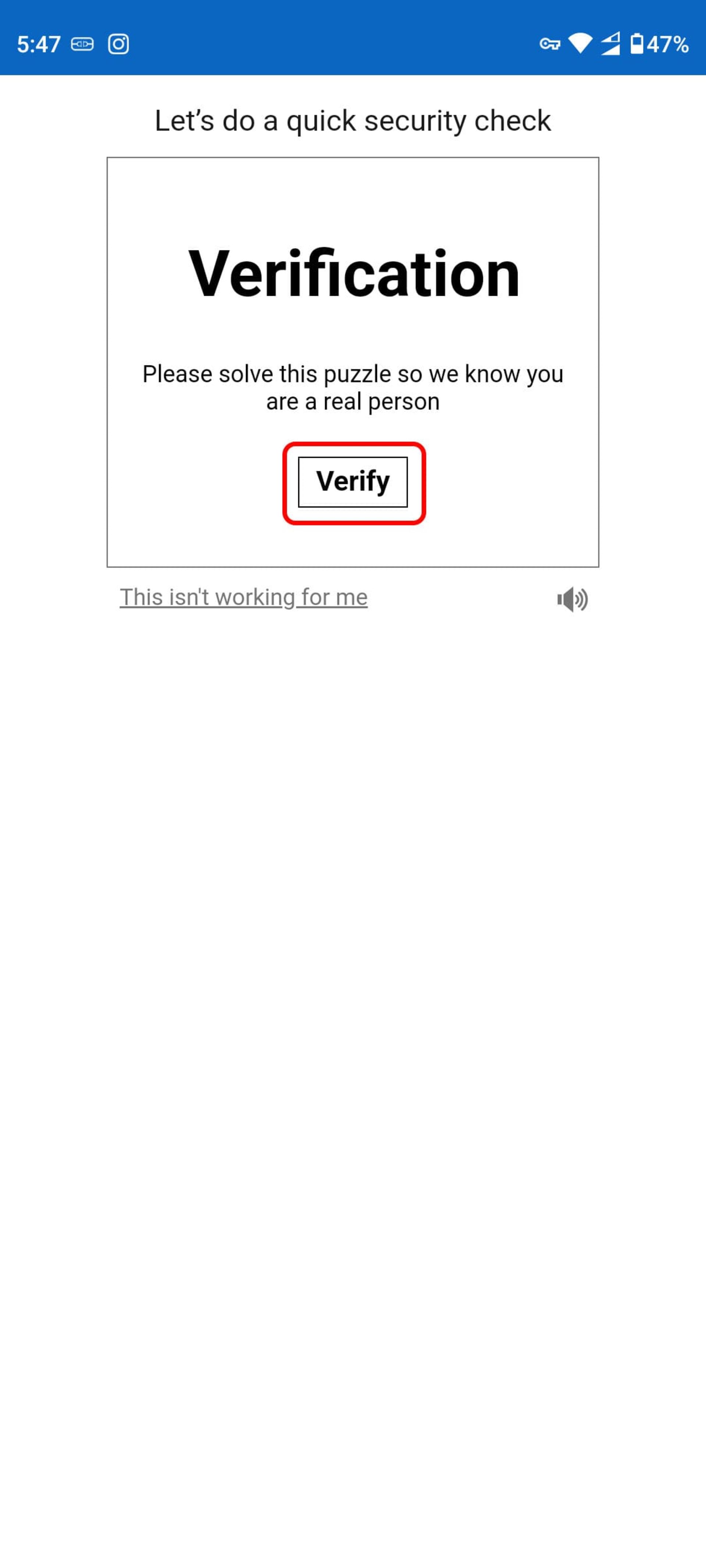 صفحه Verification لینکدین