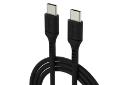 کابل شارژ USB هادرون Type-C به Type-C مدل HTC-C-C01 با طول 1 متر رنگ مشکی
