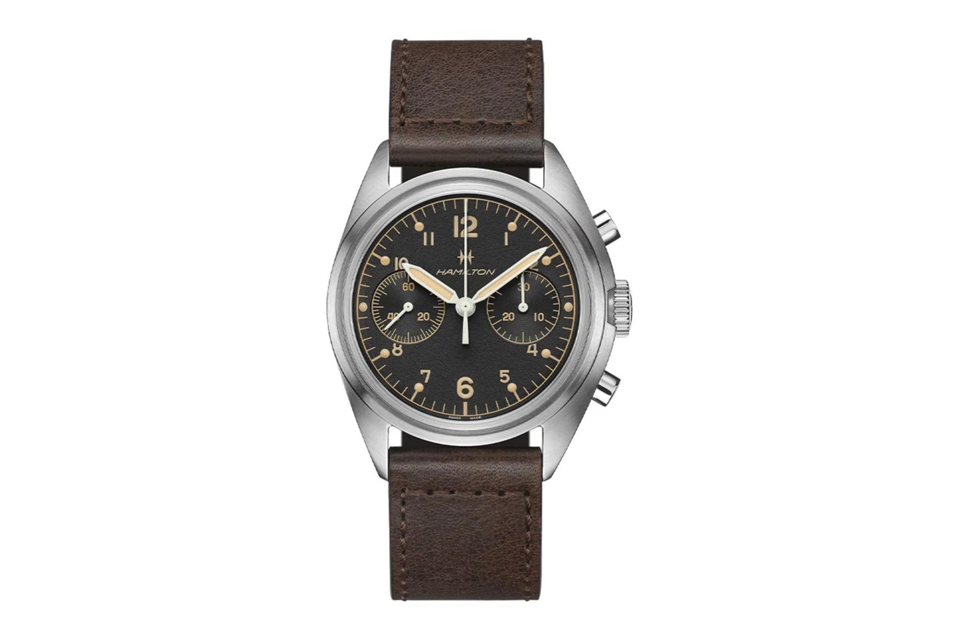 ساعت همیلتون Khaki Aviation Pioneer Mechanical Chrono از جلو
