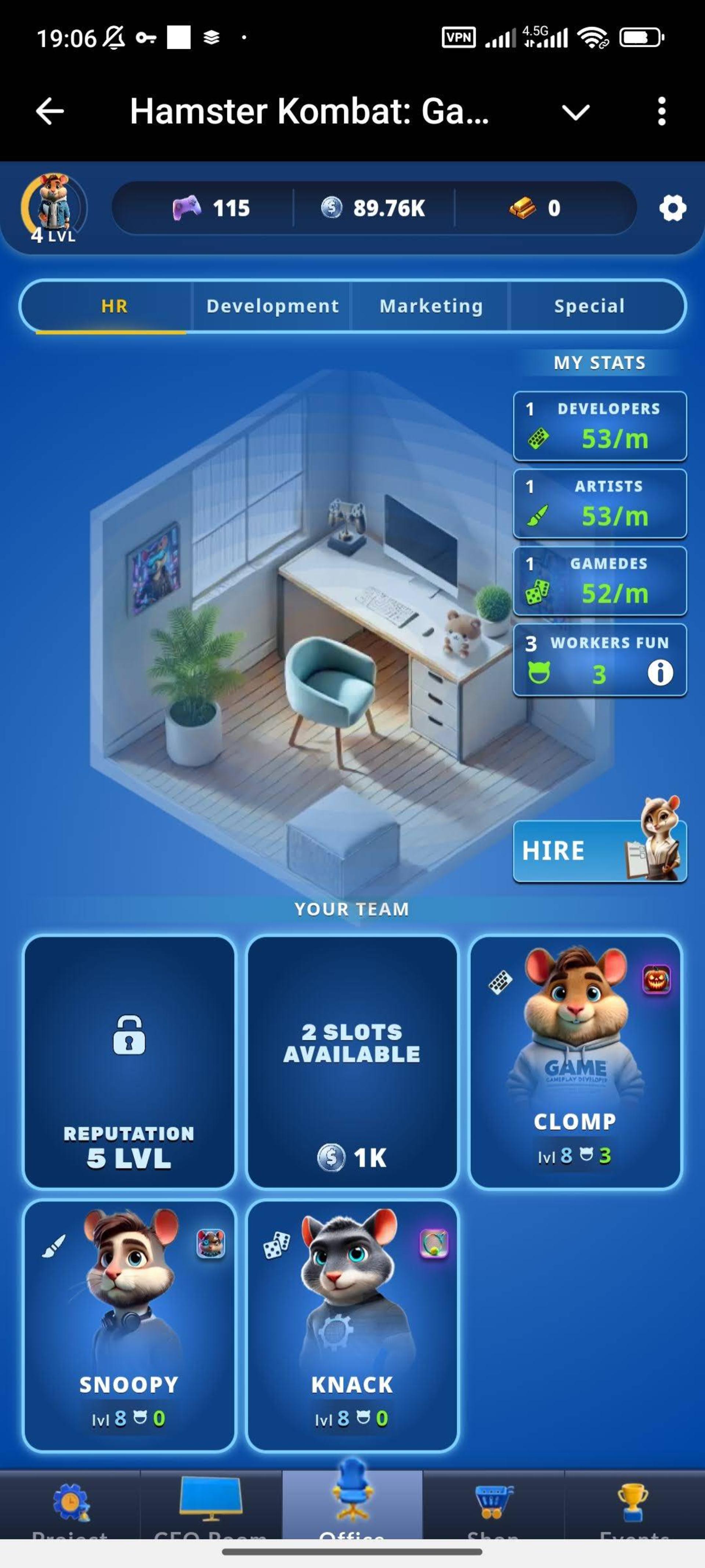 بازی Hamster GameDev Heros