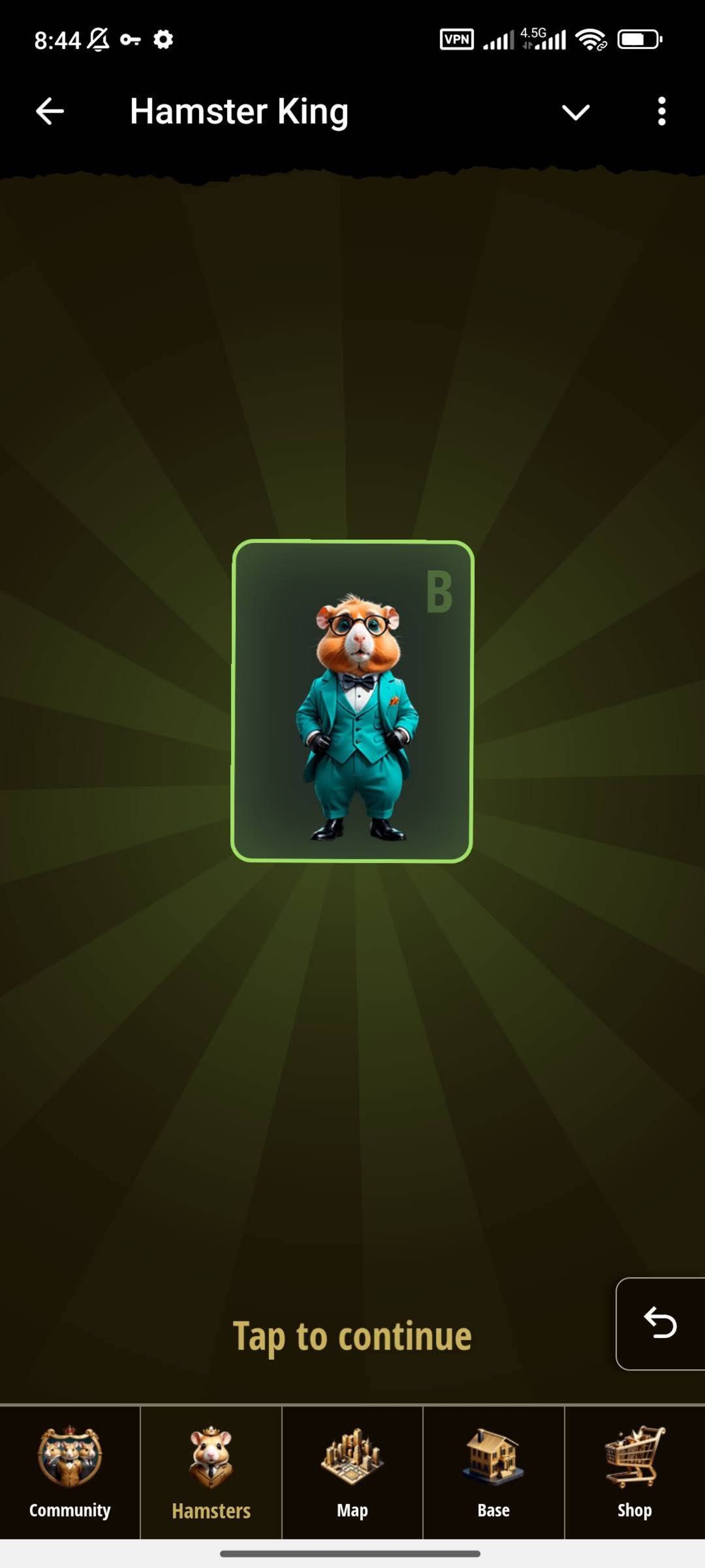 بخش Hamsters در بازی Hamster King