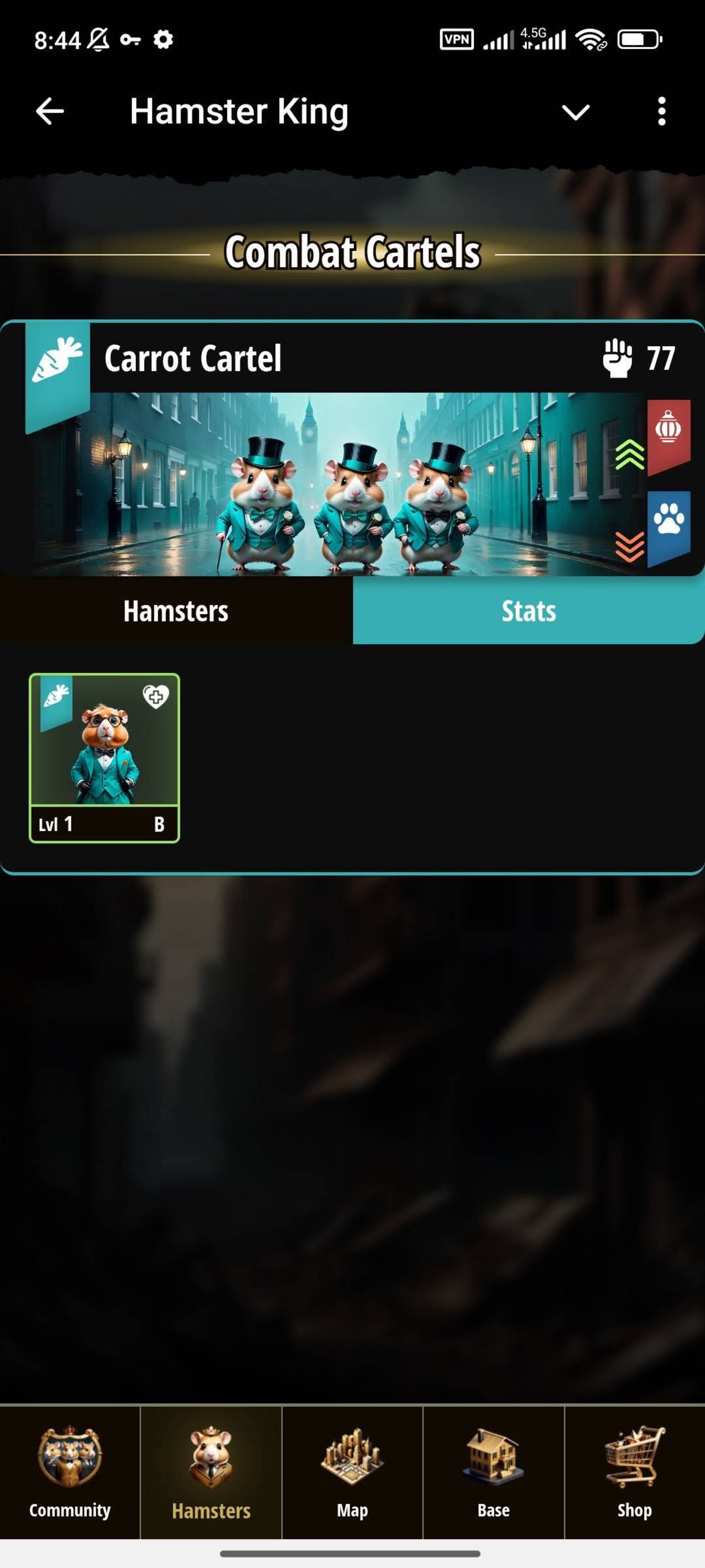 بخش Hamsters در بازی Hamster King