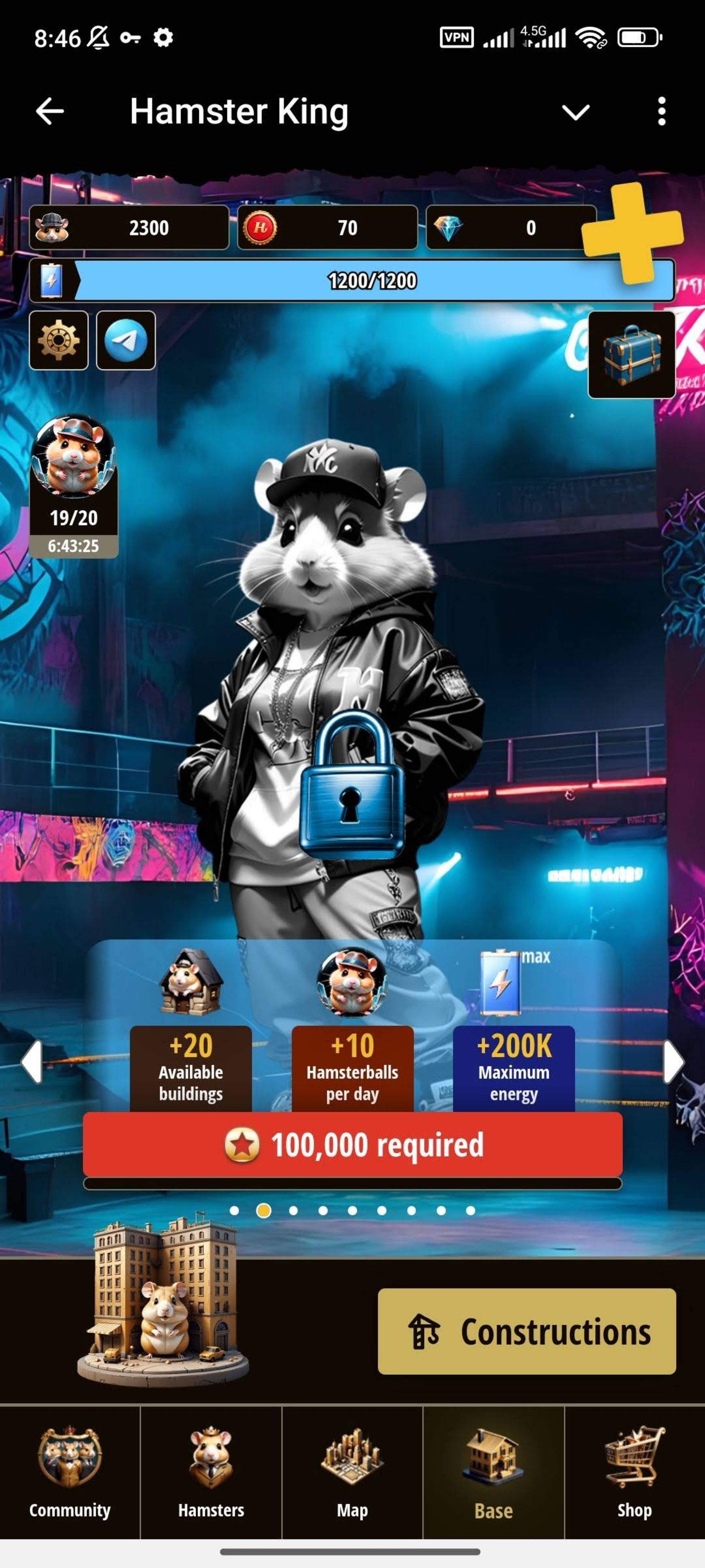 بخش Base بازی Hamster King