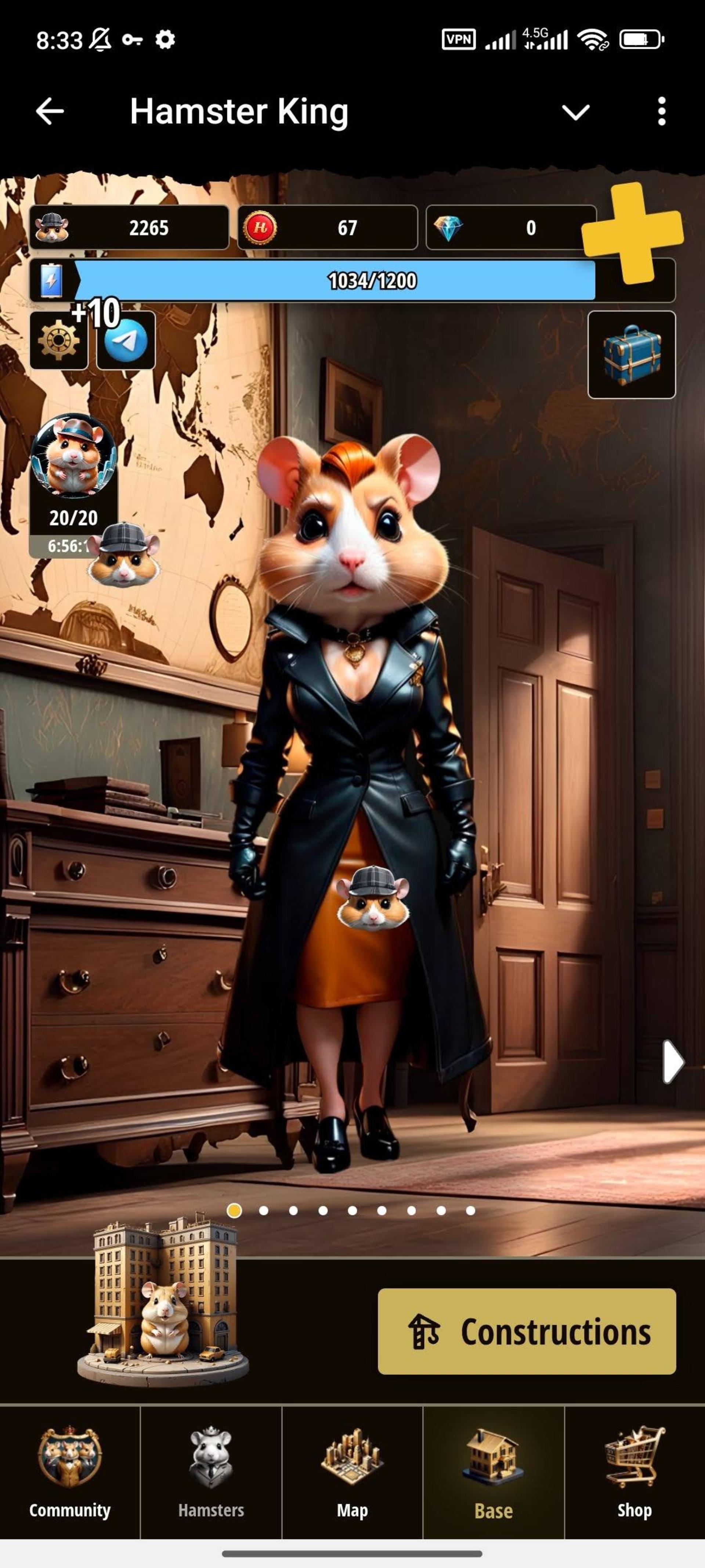 بخش Base بازی Hamster King