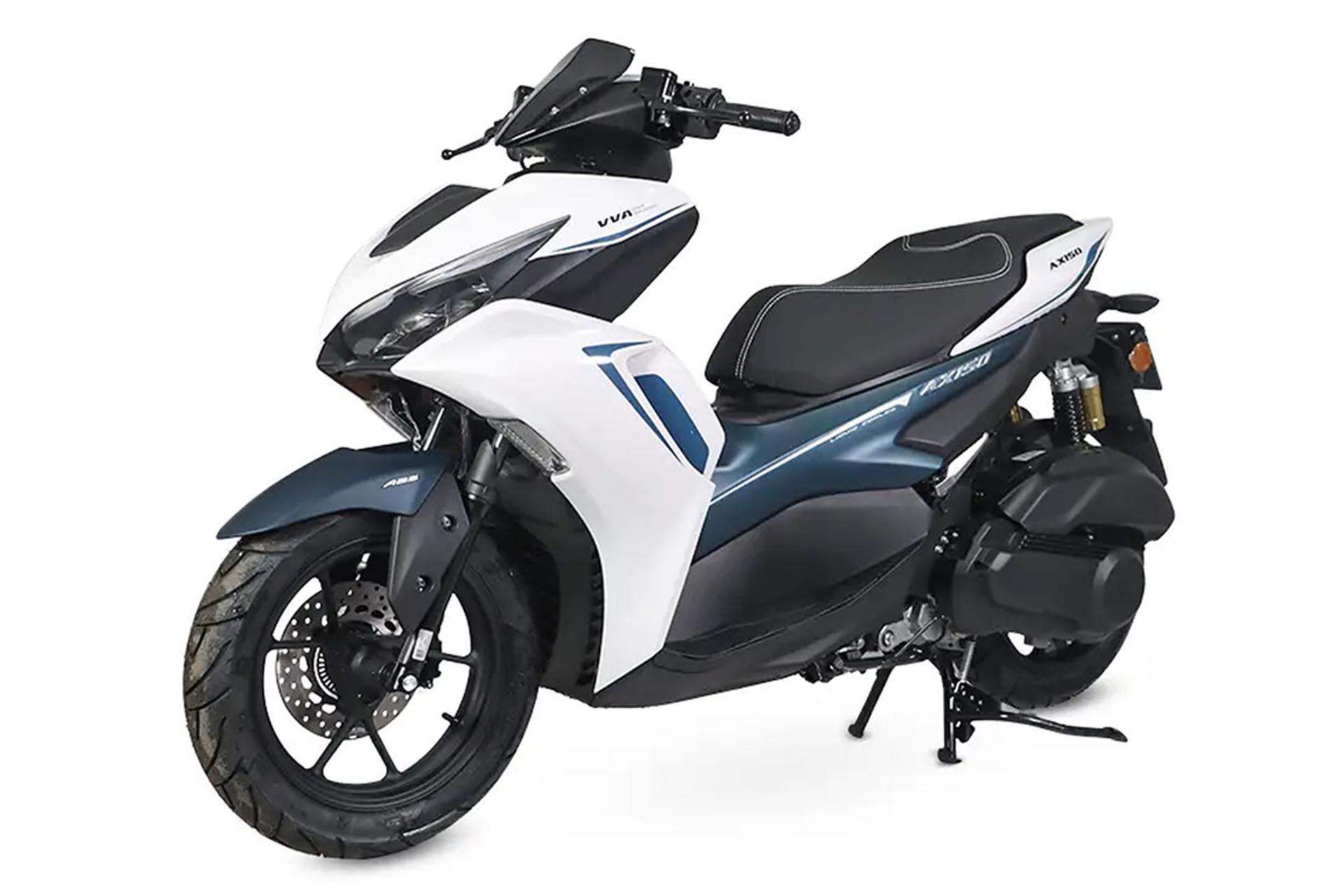 موتورسیکلت هانی موتور طرح آیروکس Hani Motor Aerox AX150 نمای جلو و جانبی