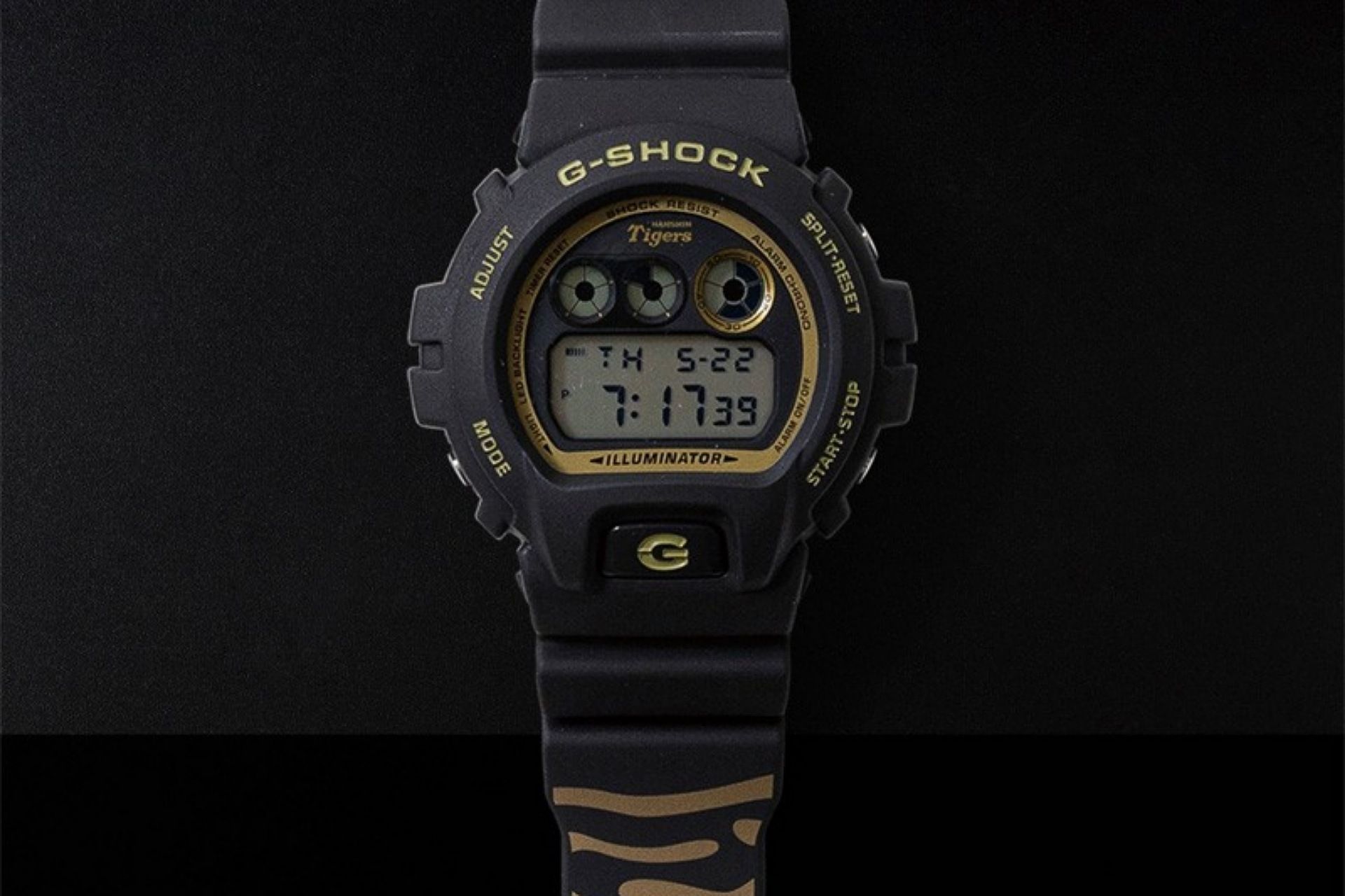 نمایشگر دیجیتال ساعت G-Shock x Hanshin Tigers limited edition