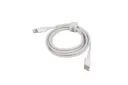 کابل شارژ USB هترون Type-C به Lightning مدل HC365i با طول 1 متر رنگ سفید