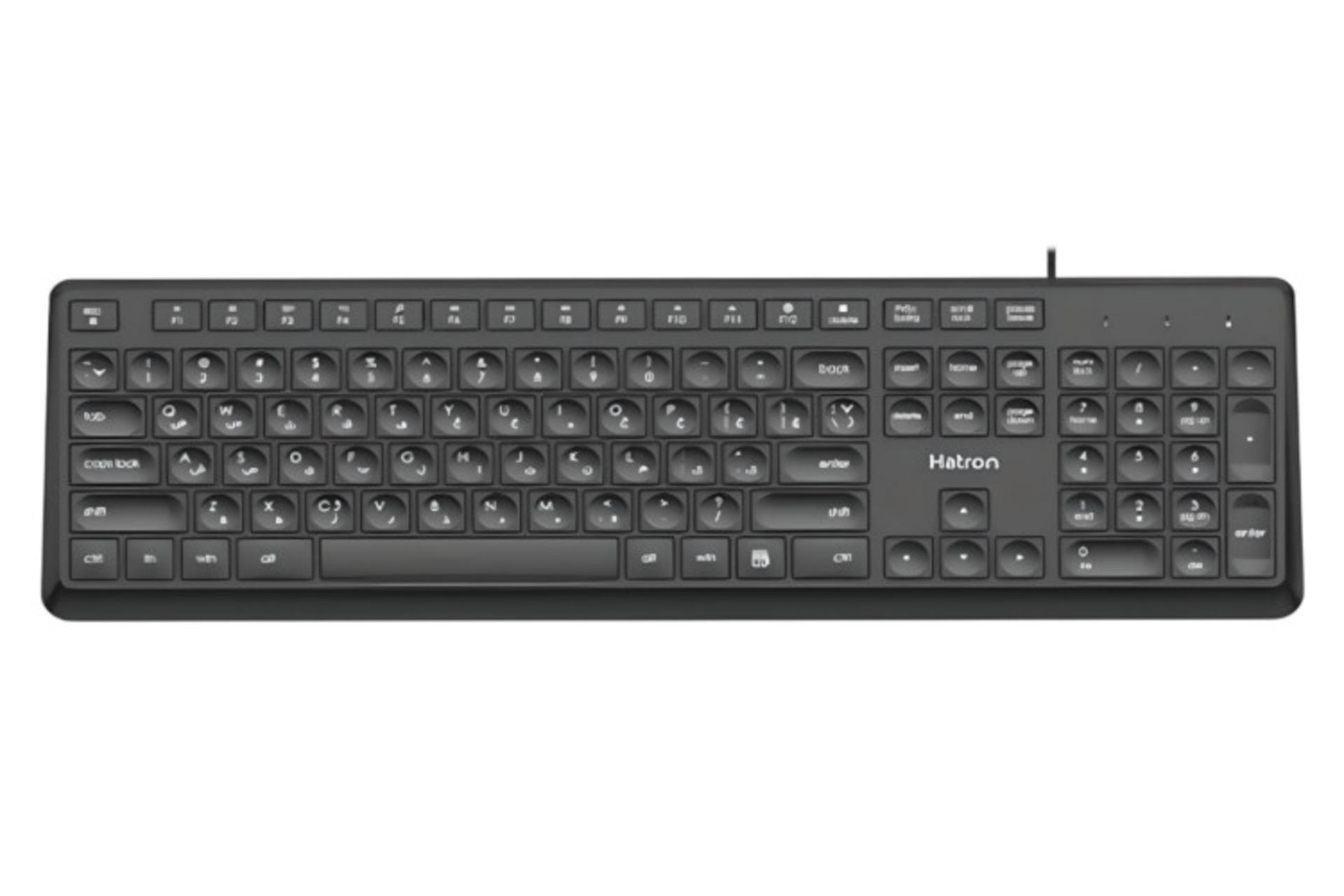 ابعاد و اندازه کیبورد هترون HK190