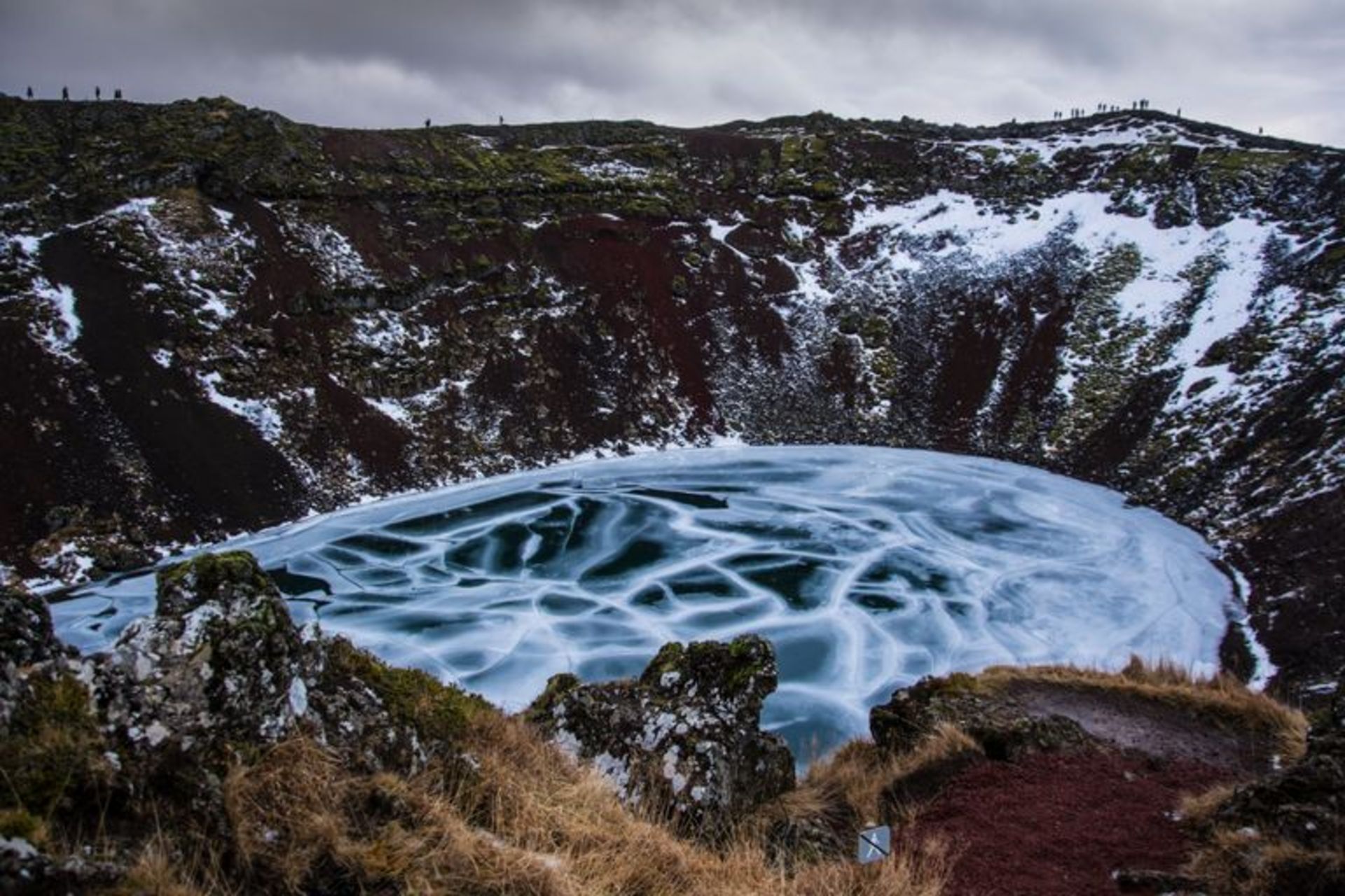 منظره برفی ایسلند