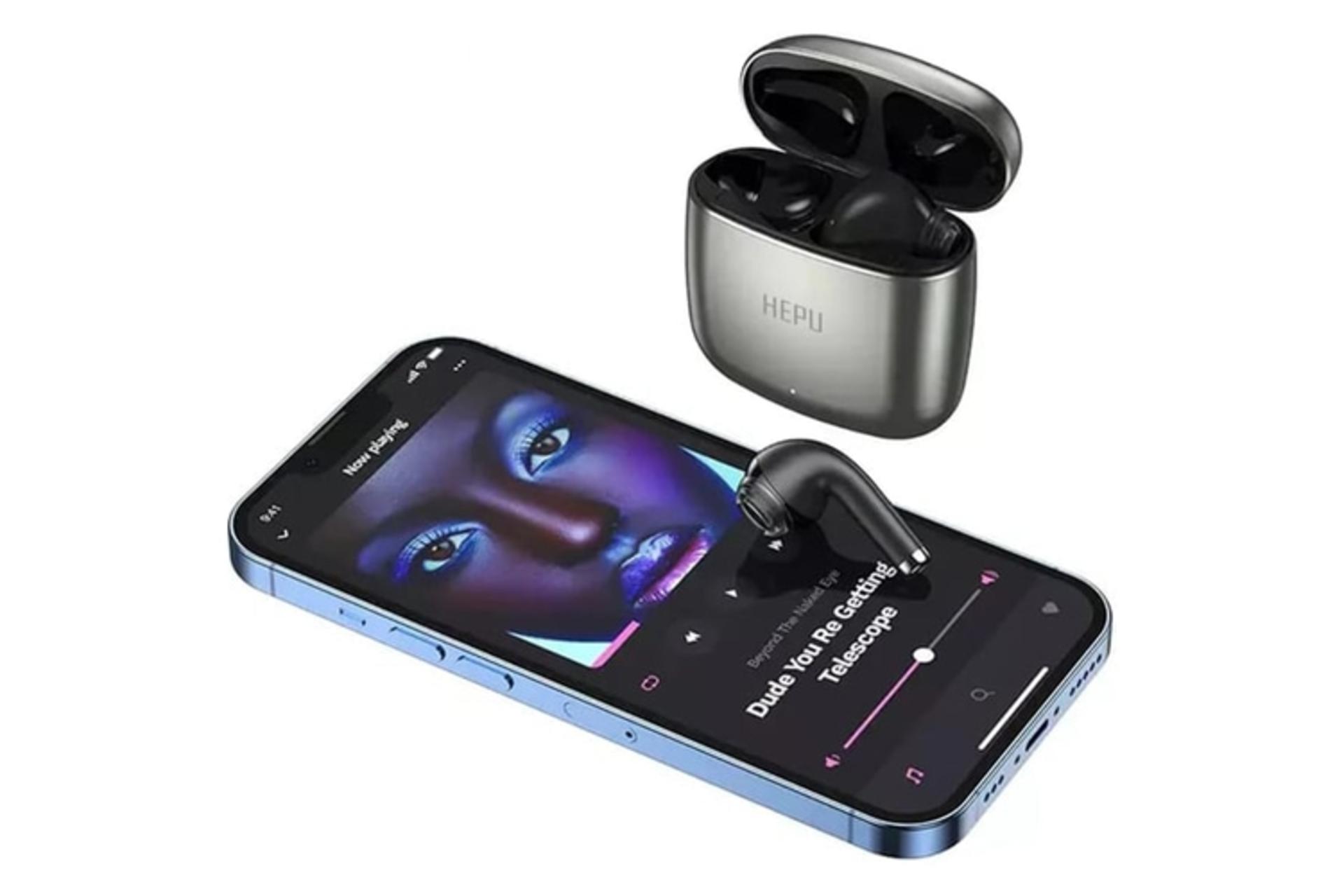 شارژ ایرباد بی سیم هپو HEPU HP639 همراه گوشی