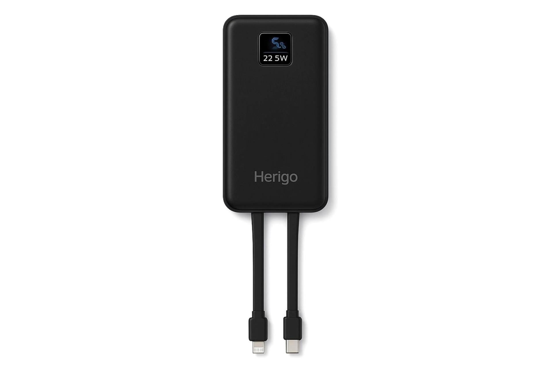 کابل های پاور بانک هریگو Herigo HR-001 10000mAh مشکی