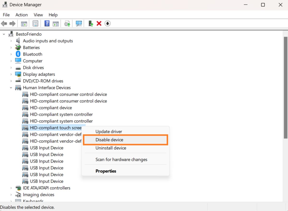 How To Disable The Touch Screen In Windows 10 And 11