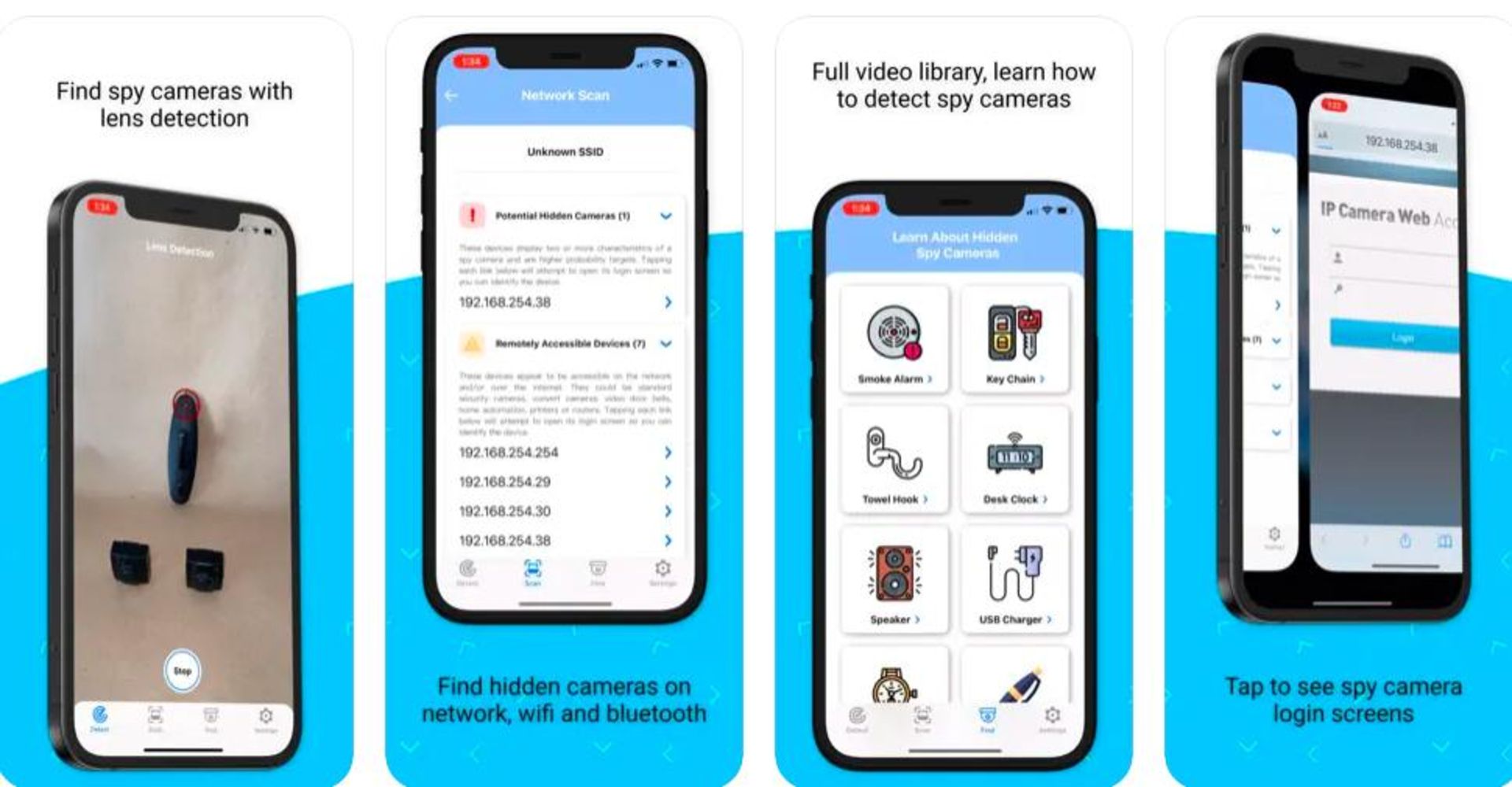 برنامه Hidden Camera Detector برای آیفون