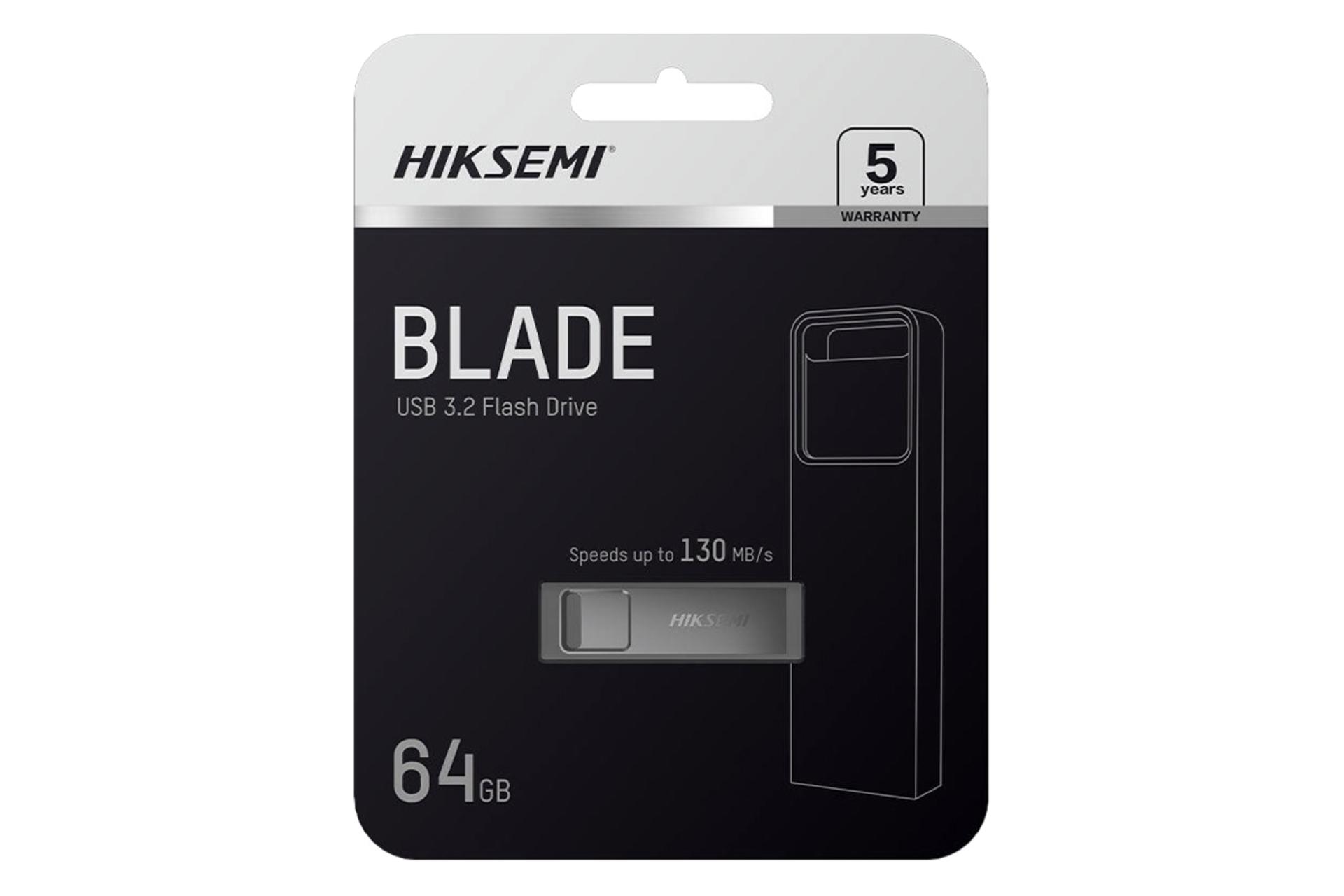 جعبه فلش مموری هایک سمی HIKSEMI BLADE HS-USB-E301 64GB USB 3.2