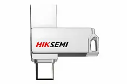 فلش مموری هایک سمی HIKSEMI HS-USB-E327C 128G U3 Silver 128GB USB 3.2