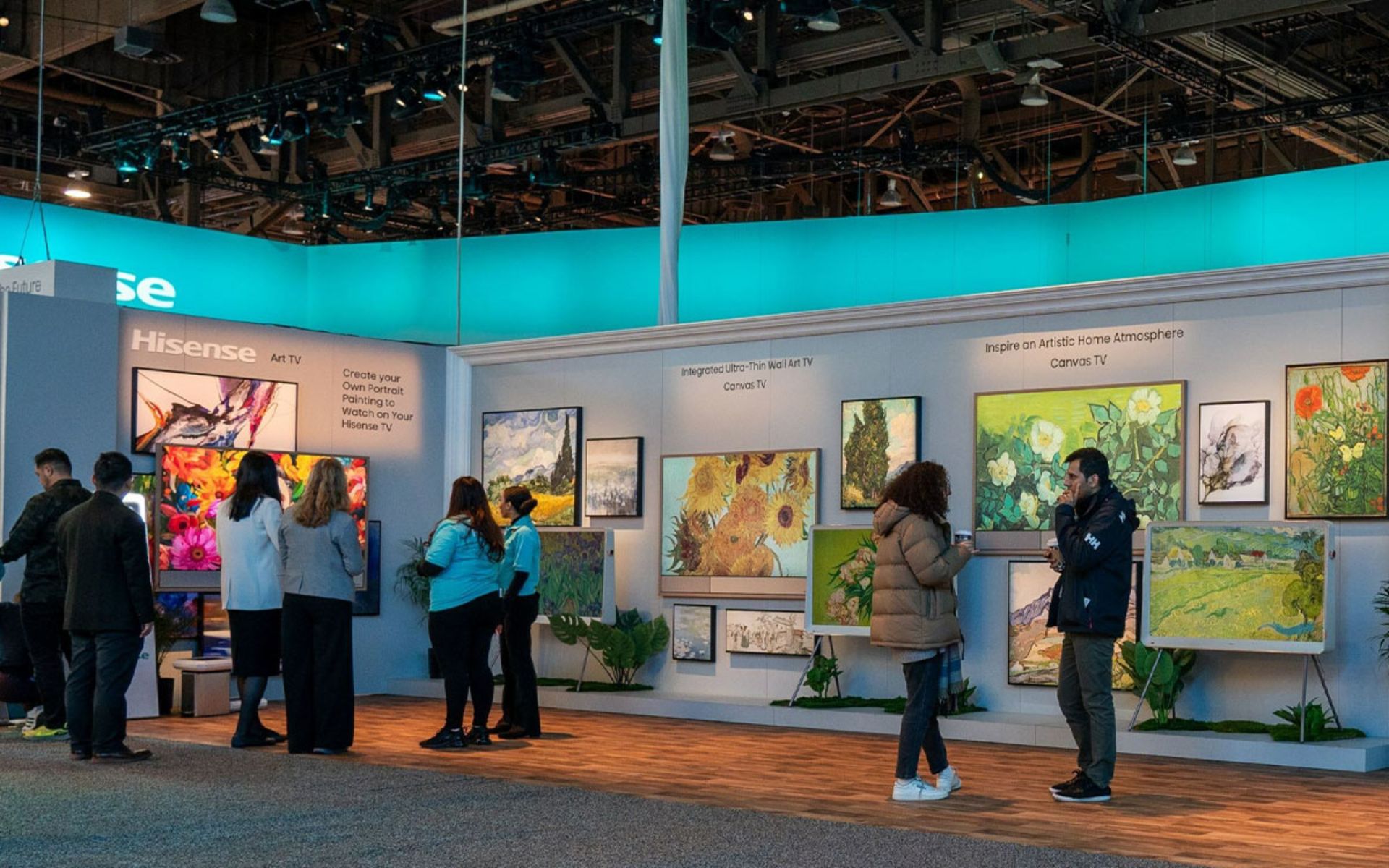 تلویزیون های canvas هایسنس در ces 2024