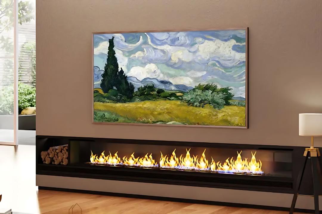 تلویزیون فریم دار هایسنس Canvas TV نصب روی دیوار